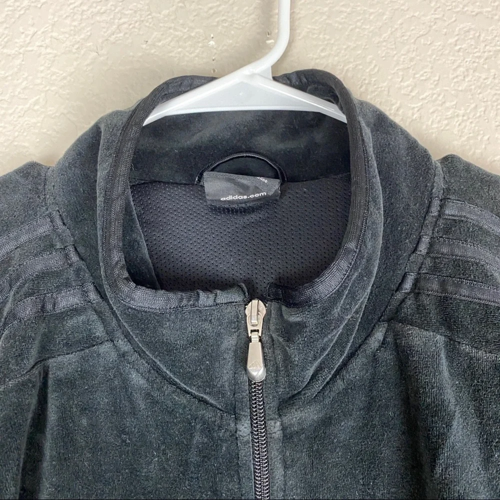 Adidas Black Velvet Jacket Mens Size Medium
